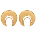 Boucles d'oreilles en plaqué or.