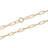 Bracelet avec maille allongée en plaqué or jaune 18 carats.
