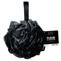 Fleur de douche shower puff de couleur noire.
