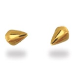 Boucles d'oreilles puces pointes en plaqué or.