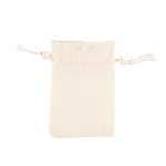 Petite pochette sachet cadeau en lin idéale pour bagues, chaînes ou boucles d'oreilles.