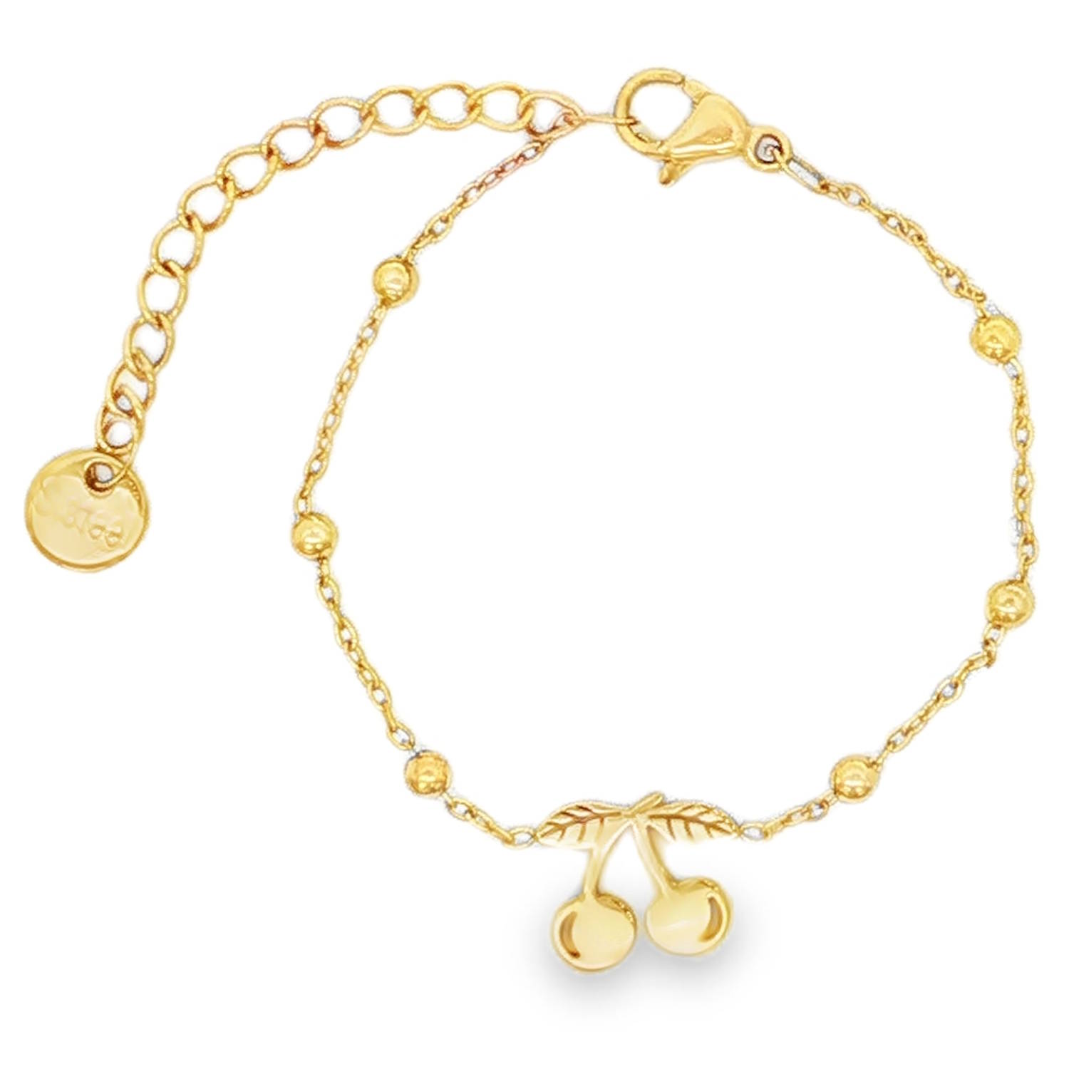 Apportez une touche de gourmandise et de fraîcheur au poignet de votre enfant avec ce ravissant bracelet. Conçu pour allier style et robustesse, ce bijou est le cadeau idéal pour célébrer un moment spécial.<br/>Une adorable paire de cerises finement travaillée, suspendue délicatement au centre de la chaîne.<br/>Grâce à sa chaînette d'extension à larges maillons, il s'adapte parfaitement à la croissance de l'enfant pour un maintien confortable. Cerise Adolescent Enfant Fille Fruits Indémodable Apportez une touche de gourmandise et de fraîcheur au poignet de votre enfant avec ce ravissant bracelet. Conçu pour allier style et robustesse, ce bijou est le cadeau idéal pour célébrer un moment spécial.<br/>Une adorable paire de cerises finement travaillée, suspendue délicatement au centre de la chaîne.<br/>Grâce à sa chaînette d'extension à larges maillons, il s'adapte parfaitement à la croissance de l'enfant pour un maintien confortable. Cerise Adolescent Enfant Fille Fruits Indémodable