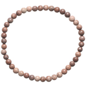 Bracelet boules fantaisie élastique composé de perles en véritable pierre de jaspe.