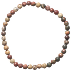 Bracelet boules fantaisie élastique composé de perles en véritable pierre de picasso.