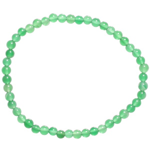 Bracelet boules fantaisie élastique composé de perles en véritable pierre d'agate.