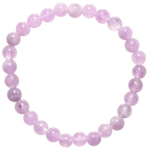 Bracelet boules fantaisie élastique composé de perles en véritable pierre cristal teinté.