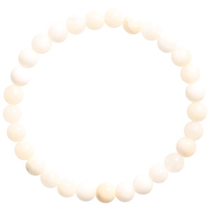 Bracelet boules fantaisie élastique composé de perles en véritable pierre cristal teinté.