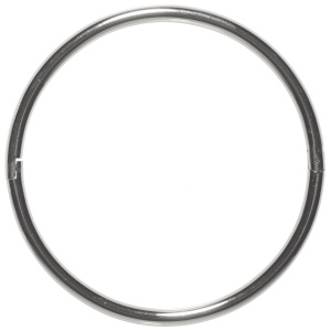 Bracelet jonc rigide en acier argenté.