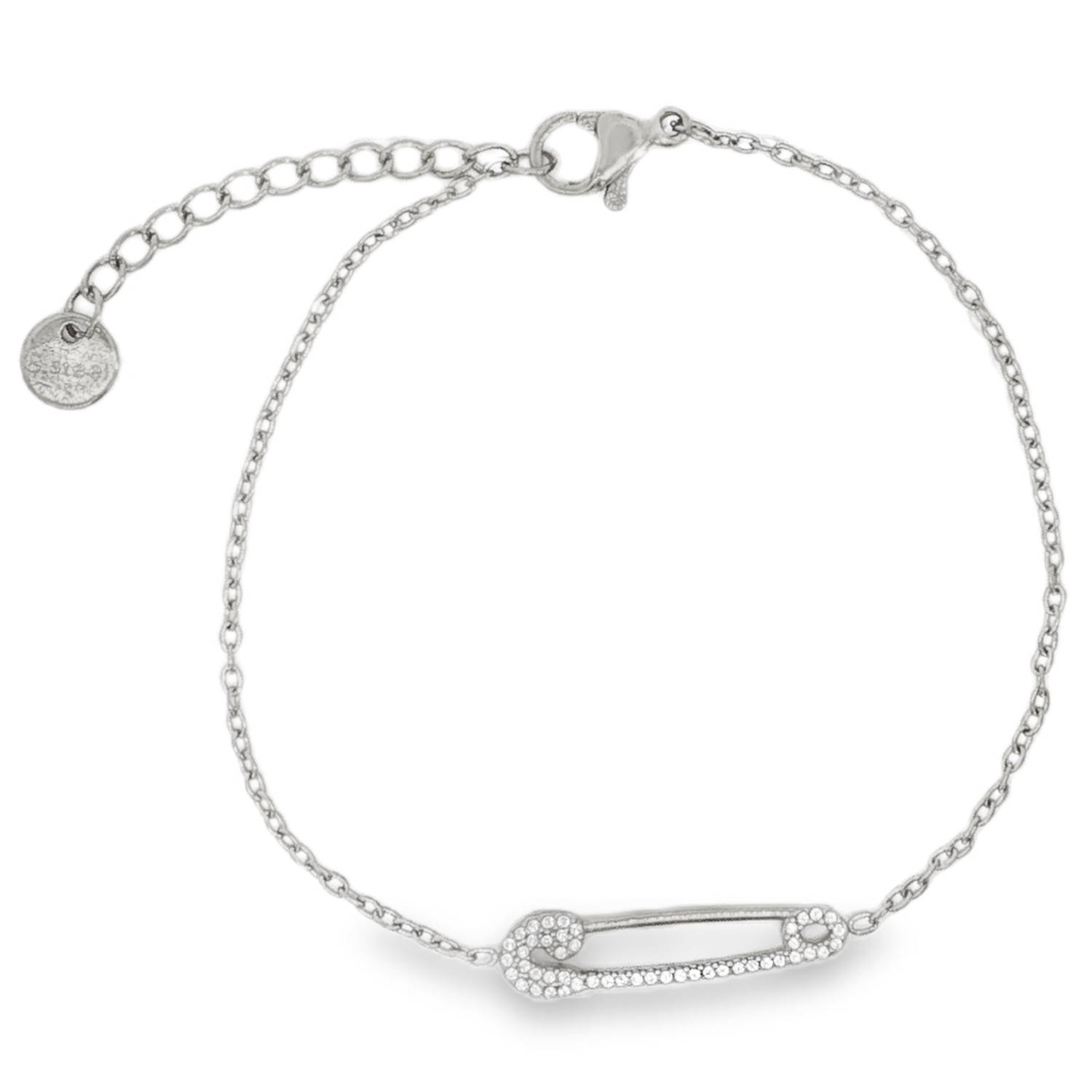 Affirmez votre style unique avec ce bracelet chaîne en acier argenté.<br/>Le design innovant de l'épingle à nourrice, délicatement ornée de strass incolores à taille brillant, apporte une touche d'éclat subtile et raffinée.<br/>Ce bijou versatile ajoutera une note tendance à toutes vos tenues.<br/>Fermoir mousqueton avec 3 cm de rallonge. Epingle Strass Adolescent Adulte Femme Fille Indémodable Symboles Affirmez votre style unique avec ce bracelet chaîne en acier argenté.<br/>Le design innovant de l'épingle à nourrice, délicatement ornée de strass incolores à taille brillant, apporte une touche d'éclat subtile et raffinée.<br/>Ce bijou versatile ajoutera une note tendance à toutes vos tenues.<br/>Fermoir mousqueton avec 3 cm de rallonge. Epingle Strass Adolescent Adulte Femme Fille Indémodable Symboles