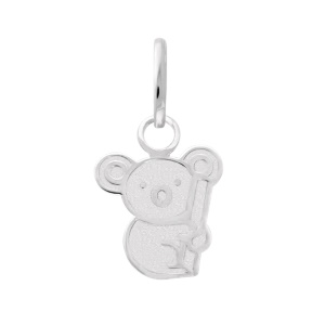 Pendentif en forme de koala en argent 925 rhodié.