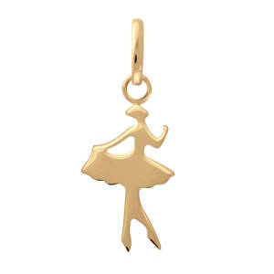 Laissez-vous séduire par la grâce et la légèreté de ce magnifique pendentif représentant une danseuse étoile. Alliant finesse et poésie, ce bijou célèbre l'art de la danse avec une silhouette aérienne et moderne. Conçu en plaqué or 18 carats de haute qualité, il offre une brillance solaire et durable qui illuminera votre décolleté.