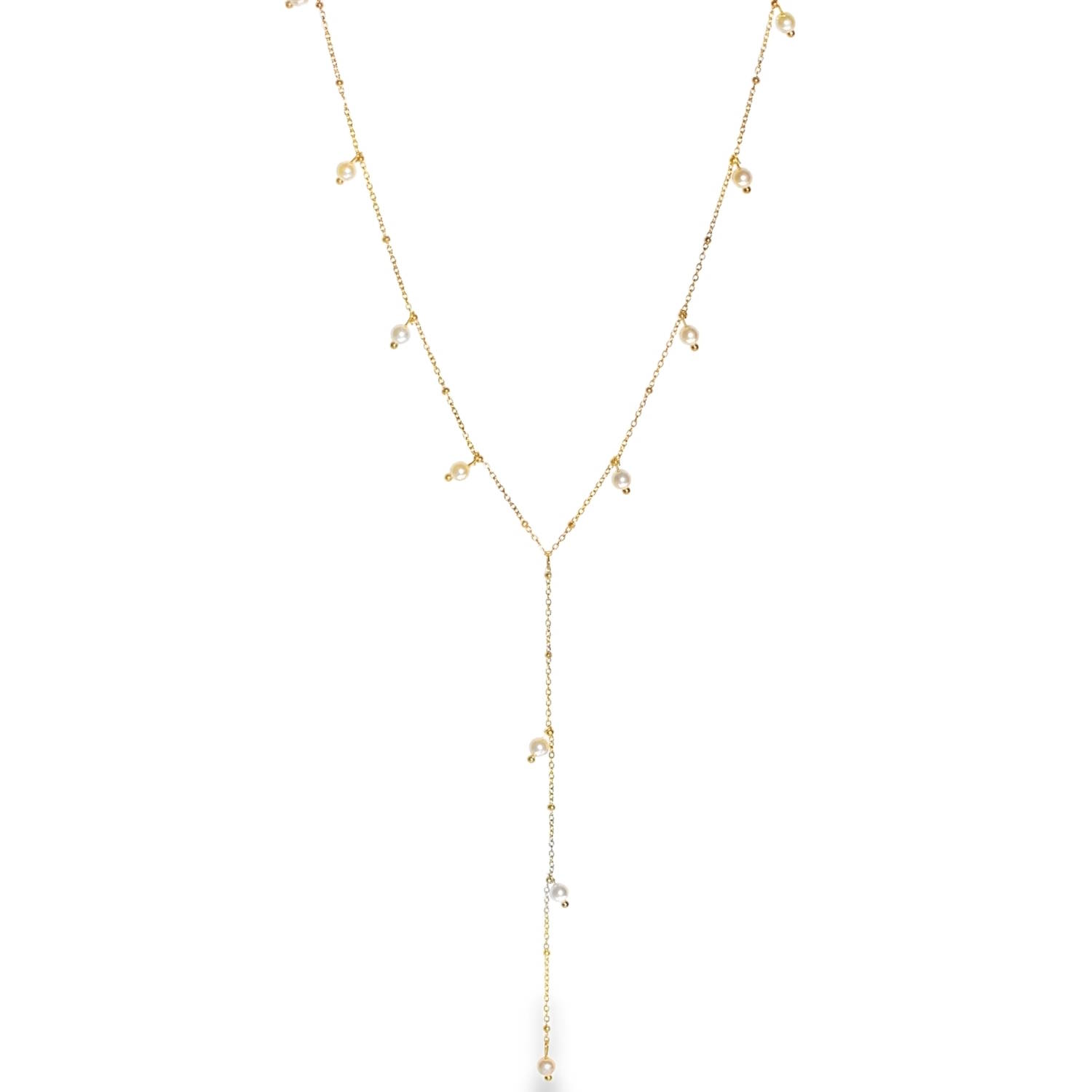 Ce bijou adopte une structure en forme de Y, idéale pour sublimer un décolleté avec finesse. Il se compose d'une fine chaîne en acier inoxydable aux maillons délicats, ponctuée de petites billes métalliques pour un effet de texture subtil.<br/>Le collier est parsemé de petites perles d'imitation aux reflets irisés. Ces perles sont disposées de manière asymétrique le long de la chaîne, apportant une touche de douceur et de lumière.<br/>La partie inférieure du Y laisse tomber une section de chaîne fluide, ornée de trois perles supplémentaires qui dansent au gré des mouvements, créant un effet visuel de longueur et d'élégance.<br/>Un mousqueton sécurisé accompagné d'une chaînette d'extension, permettant d'ajuster parfaitement la taille à votre morphologie. Perle Rond Adolescent Adulte Femme Fille Indémodable Ce bijou adopte une structure en forme de Y, idéale pour sublimer un décolleté avec finesse. Il se compose d'une fine chaîne en acier inoxydable aux maillons délicats, ponctuée de petites billes métalliques pour un effet de texture subtil.<br/>Le collier est parsemé de petites perles d'imitation aux reflets irisés. Ces perles sont disposées de manière asymétrique le long de la chaîne, apportant une touche de douceur et de lumière.<br/>La partie inférieure du Y laisse tomber une section de chaîne fluide, ornée de trois perles supplémentaires qui dansent au gré des mouvements, créant un effet visuel de longueur et d'élégance.<br/>Un mousqueton sécurisé accompagné d'une chaînette d'extension, permettant d'ajuster parfaitement la taille à votre morphologie. Perle Rond Adolescent Adulte Femme Fille Indémodable