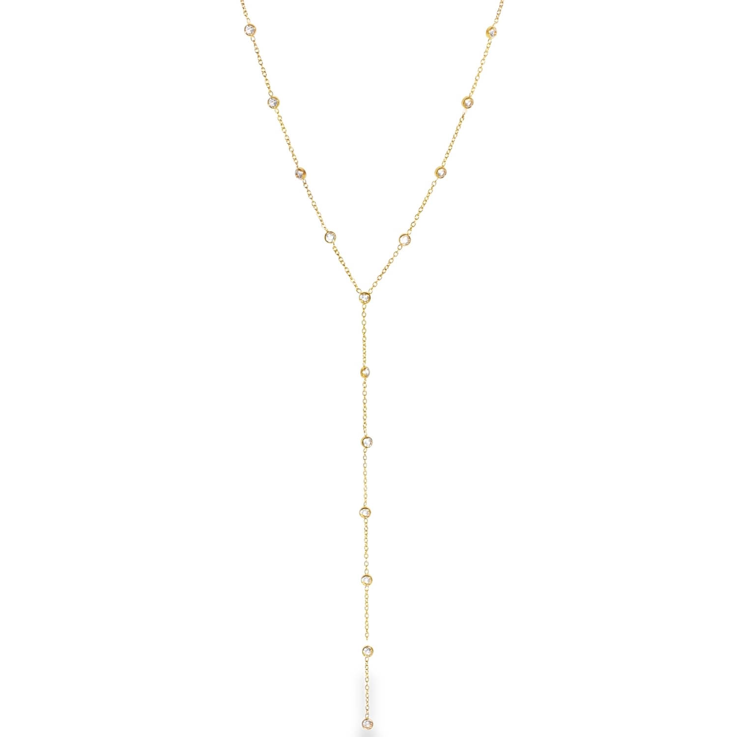 Ce collier adopte une forme en Y en acier doré, très tendance, qui permet d'allonger visuellement le buste et d'apporter une touche de sophistication à n'importe quel décolleté.<br/>Le bijou est rythmé par une série de petits cristaux ronds, délicatement enchâssés dans des sertis clos circulaires.<br/>La section pendante présente une chute de cristaux alignées qui captent la lumière à chaque mouvement.<br/>Un mousqueton sécurisé accompagné d'une chaînette d'extension, permettant d'ajuster parfaitement la taille à votre morphologie. Rond Strass Adolescent Adulte Femme Fille Indémodable Ce collier adopte une forme en Y en acier doré, très tendance, qui permet d'allonger visuellement le buste et d'apporter une touche de sophistication à n'importe quel décolleté.<br/>Le bijou est rythmé par une série de petits cristaux ronds, délicatement enchâssés dans des sertis clos circulaires.<br/>La section pendante présente une chute de cristaux alignées qui captent la lumière à chaque mouvement.<br/>Un mousqueton sécurisé accompagné d'une chaînette d'extension, permettant d'ajuster parfaitement la taille à votre morphologie. Rond Strass Adolescent Adulte Femme Fille Indémodable
