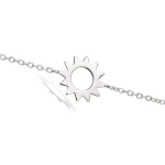 Bracelet avec soleil en argent 925/000 rhodié.