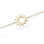 Bracelet avec soleil en plaqué or.