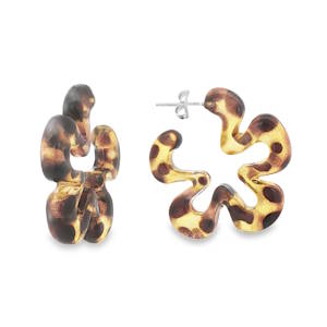 Ajoutez une touche sauvage et tendance à votre look avec ces boucles d'oreilles créoles originales. Leur motif léopard distinctif et leur forme florale audacieuse rehausseront instantanément votre style. Confectionnées avec un matériau non métallique de haute qualité, elles offrent confort et durabilité. Un accessoire parfait pour exprimer votre personnalité unique et affirmée.