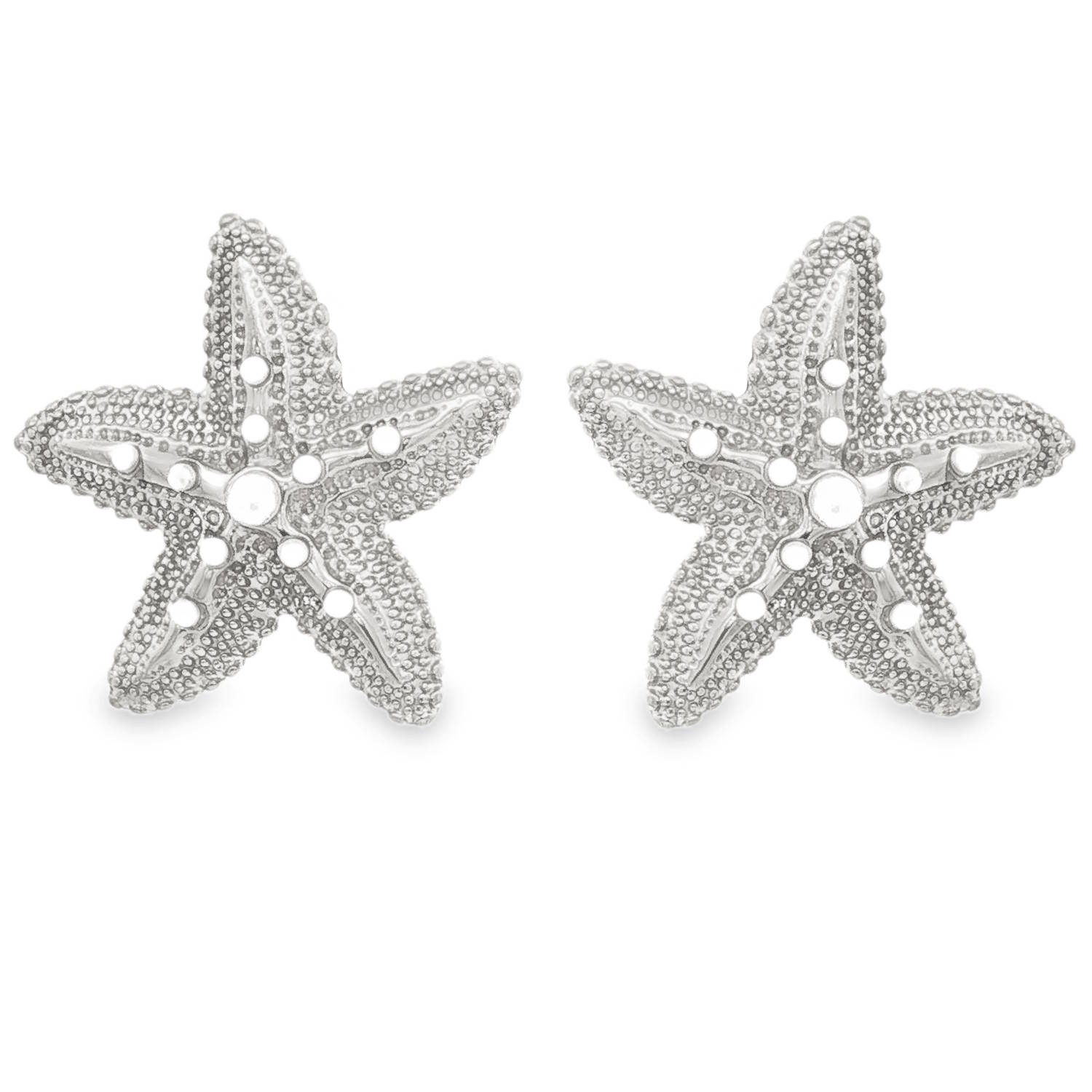 Succombez au charme de l'océan avec cette magnifique paire de boucles d'oreilles en forme d'étoiles de mer. Conçues en acier de haute qualité, elles allient la robustesse d'un métal durable à l'élégance d'un design finement travaillé.<br/>La surface est minutieusement travaillée avec un effet perlé et texturé qui rappelle fidèlement le relief naturel des étoiles de mer.<br/>Le cœur et les branches de chaque étoile sont délicatement ajourés et ornés de petites perles éclatantes, apportant une touche de lumière subtile à votre visage. Etoile Perle Puce Adolescent Adulte Animaux Femme Fille Indémodable Nature Succombez au charme de l'océan avec cette magnifique paire de boucles d'oreilles en forme d'étoiles de mer. Conçues en acier de haute qualité, elles allient la robustesse d'un métal durable à l'élégance d'un design finement travaillé.<br/>La surface est minutieusement travaillée avec un effet perlé et texturé qui rappelle fidèlement le relief naturel des étoiles de mer.<br/>Le cœur et les branches de chaque étoile sont délicatement ajourés et ornés de petites perles éclatantes, apportant une touche de lumière subtile à votre visage. Etoile Perle Puce Adolescent Adulte Animaux Femme Fille Indémodable Nature