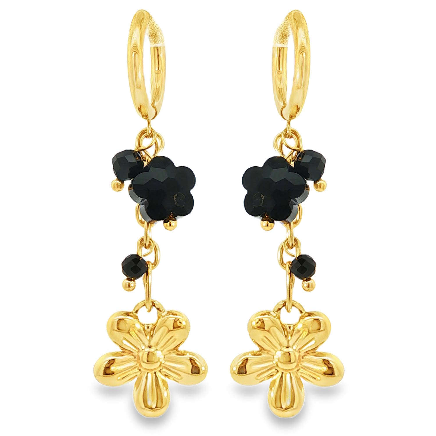 Rehaussez votre style avec ces exquises boucles d'oreilles créoles pendantes en acier doré.<br/>Ces boucles d'oreilles présentent un design floral délicat qui se balance gracieusement à chaque mouvement.<br/>Confectionnées avec une attention particulière aux détails, ces boucles d'oreilles sont l'accessoire parfait pour ajouter une touche d'élégance à toute tenue. Créoles Adolescent Adulte Femme Fille Fleurs Indémodable Nature Rehaussez votre style avec ces exquises boucles d'oreilles créoles pendantes en acier doré.<br/>Ces boucles d'oreilles présentent un design floral délicat qui se balance gracieusement à chaque mouvement.<br/>Confectionnées avec une attention particulière aux détails, ces boucles d'oreilles sont l'accessoire parfait pour ajouter une touche d'élégance à toute tenue. Créoles Adolescent Adulte Femme Fille Fleurs Indémodable Nature