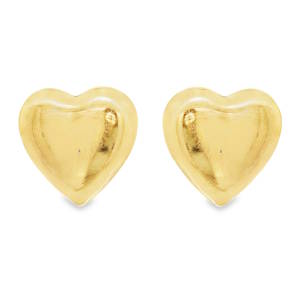 Sublimes boucles d'oreilles en acier doré, conçues avec une forme de cœur pleine et lumineuse, incarnant l'amour et la tendresse. Un design classique revisité, idéal pour ajouter une touche de douceur à votre quotidien ou comme cadeau symbolique et précieux.