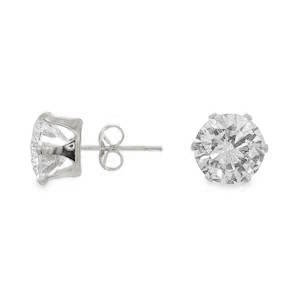 Sublimes boucles d'oreilles puces en acier argenté, serties d'un strass éclatant de taille brillant ronde. Un bijou intemporel et raffiné, symbole d'élégance discrète. Le strass, taillé avec une précision exceptionnelle, capte la lumière et illumine le visage. Parfaits pour toutes les occasions, ces clous d'oreilles apporteront une touche de luxe à votre style.