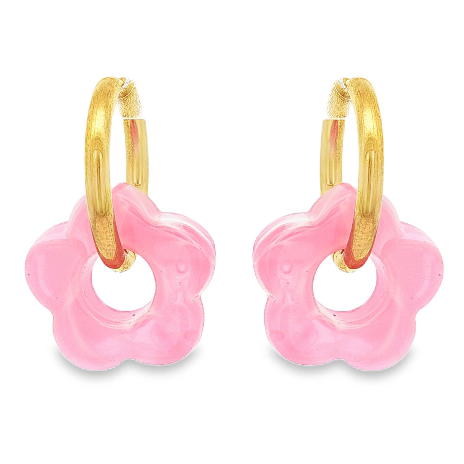 Apportez une touche de fraîcheur et de nostalgie à votre style avec ces boucles d'oreilles pendantes au design irrésistible. Alliant la robustesse de l'acier et la douceur d'un design floral, elles sont l'accessoire parfait pour illuminer votre visage.<br/>De jolies fleurs en résine de couleur rose, à l'aspect marbré, suspendues à des anneaux dorés minimalistes. Créoles Adolescent Adulte Eté Femme Fille Fleurs Nature Printemps Apportez une touche de fraîcheur et de nostalgie à votre style avec ces boucles d'oreilles pendantes au design irrésistible. Alliant la robustesse de l'acier et la douceur d'un design floral, elles sont l'accessoire parfait pour illuminer votre visage.<br/>De jolies fleurs en résine de couleur rose, à l'aspect marbré, suspendues à des anneaux dorés minimalistes. Créoles Adolescent Adulte Eté Femme Fille Fleurs Nature Printemps