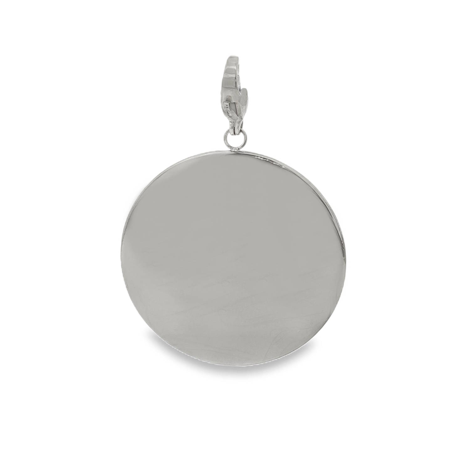 Découvrez ce pendentif charm's captivant, façonné en acier argenté éclatant.<br/>Son design circulaire et lisse reflète une élégance intemporelle, parfait pour rehausser votre style avec une touche de sophistication discrète.<br/>Un bijou précieux qui illuminera votre quotidien. Rond Adolescent Adulte Femme Fille Gravure Indémodable Découvrez ce pendentif charm's captivant, façonné en acier argenté éclatant.<br/>Son design circulaire et lisse reflète une élégance intemporelle, parfait pour rehausser votre style avec une touche de sophistication discrète.<br/>Un bijou précieux qui illuminera votre quotidien. Rond Adolescent Adulte Femme Fille Gravure Indémodable
