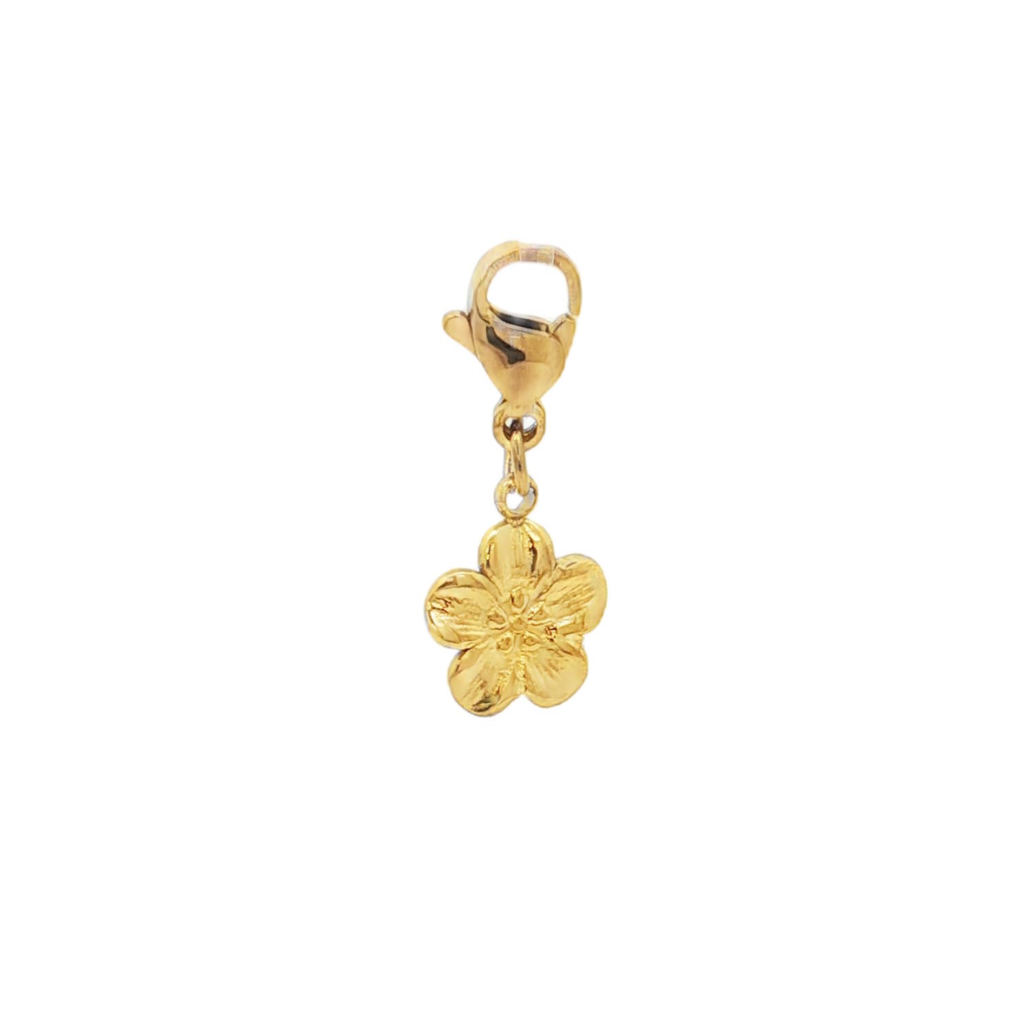 Ce pendentif charm's en acier doré représente une fleur délicate, symbole d'épanouissement et de beauté.<br/>Son design raffiné et sa finition polie en font un accessoire parfait pour personnaliser vos bracelets et colliers.<br/> Ajoutez une touche florale et lumineuse à votre collection de bijoux avec ce charm unique et élégant. Adolescent Adulte Enfant Femme Fille Fleurs Indémodable Nature Ce pendentif charm's en acier doré représente une fleur délicate, symbole d'épanouissement et de beauté.<br/>Son design raffiné et sa finition polie en font un accessoire parfait pour personnaliser vos bracelets et colliers.<br/> Ajoutez une touche florale et lumineuse à votre collection de bijoux avec ce charm unique et élégant. Adolescent Adulte Enfant Femme Fille Fleurs Indémodable Nature