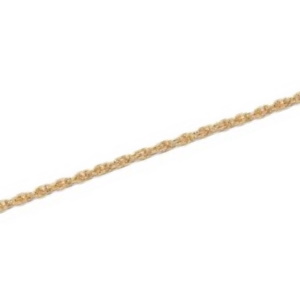 Bracelet chaîne maille forçat double en plaqué or jaune 18 carats.