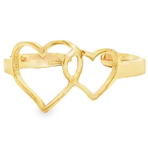 Sublimez votre style avec cette bague pour phalange en acier doré, une expression délicate d'affection. Son design minimaliste met en scène deux cœurs entrelacés, symboles d'un lien éternel. Parfaite pour un cadeau romantique ou pour affirmer votre propre élégance avec subtilité.