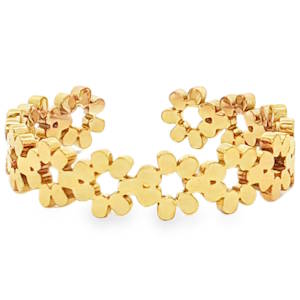 Arborez un style délicat et féminin avec cette bague pour phalange en acier doré. Confectionnée avec une minutie particulière, cette bague met en scène une succession de motifs floraux ajourés, créant un bijou à la fois moderne et intemporel. Un accessoire raffiné qui apportera une touche de poésie à votre allure.