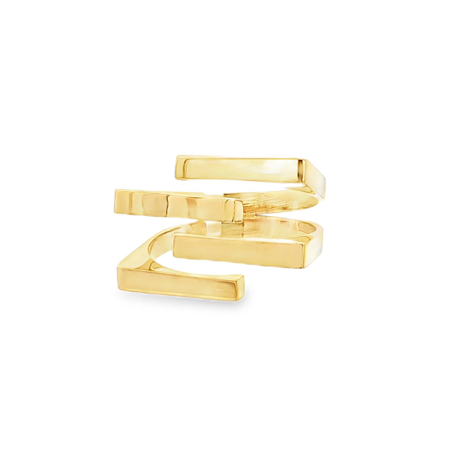 Arborez une allure audacieuse avec cette bague de type bandeau en acier doré.<br/>Sa conception contemporaine en spirale apporte une touche d'originalité à votre style, parfaite pour rehausser une tenue de jour comme de soirée avec une élégance moderne et sophistiquée.<br/>Taille ajustable. Adolescent Adulte Femme Fille Indémodable Arborez une allure audacieuse avec cette bague de type bandeau en acier doré.<br/>Sa conception contemporaine en spirale apporte une touche d'originalité à votre style, parfaite pour rehausser une tenue de jour comme de soirée avec une élégance moderne et sophistiquée.<br/>Taille ajustable. Adolescent Adulte Femme Fille Indémodable