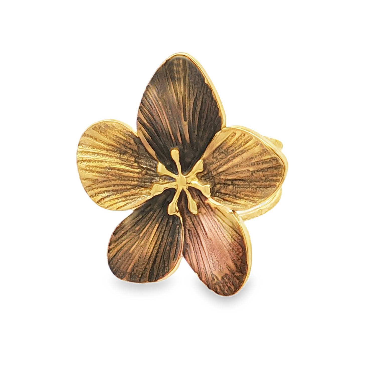 Cette bague floral en acier doré offre une élégance subtile.<br/>Son design délicat et sa finition soignée en font un accessoire parfait pour ajouter une touche de raffinement à votre tenue.<br/>Idéal pour toutes les occasions, ce bijou est un symbole de beauté et de féminité.<br/>Taille ajustable. Adolescent Adulte Automne Femme Fille Fleurs Hiver Nature Cette bague floral en acier doré offre une élégance subtile.<br/>Son design délicat et sa finition soignée en font un accessoire parfait pour ajouter une touche de raffinement à votre tenue.<br/>Idéal pour toutes les occasions, ce bijou est un symbole de beauté et de féminité.<br/>Taille ajustable. Adolescent Adulte Automne Femme Fille Fleurs Hiver Nature