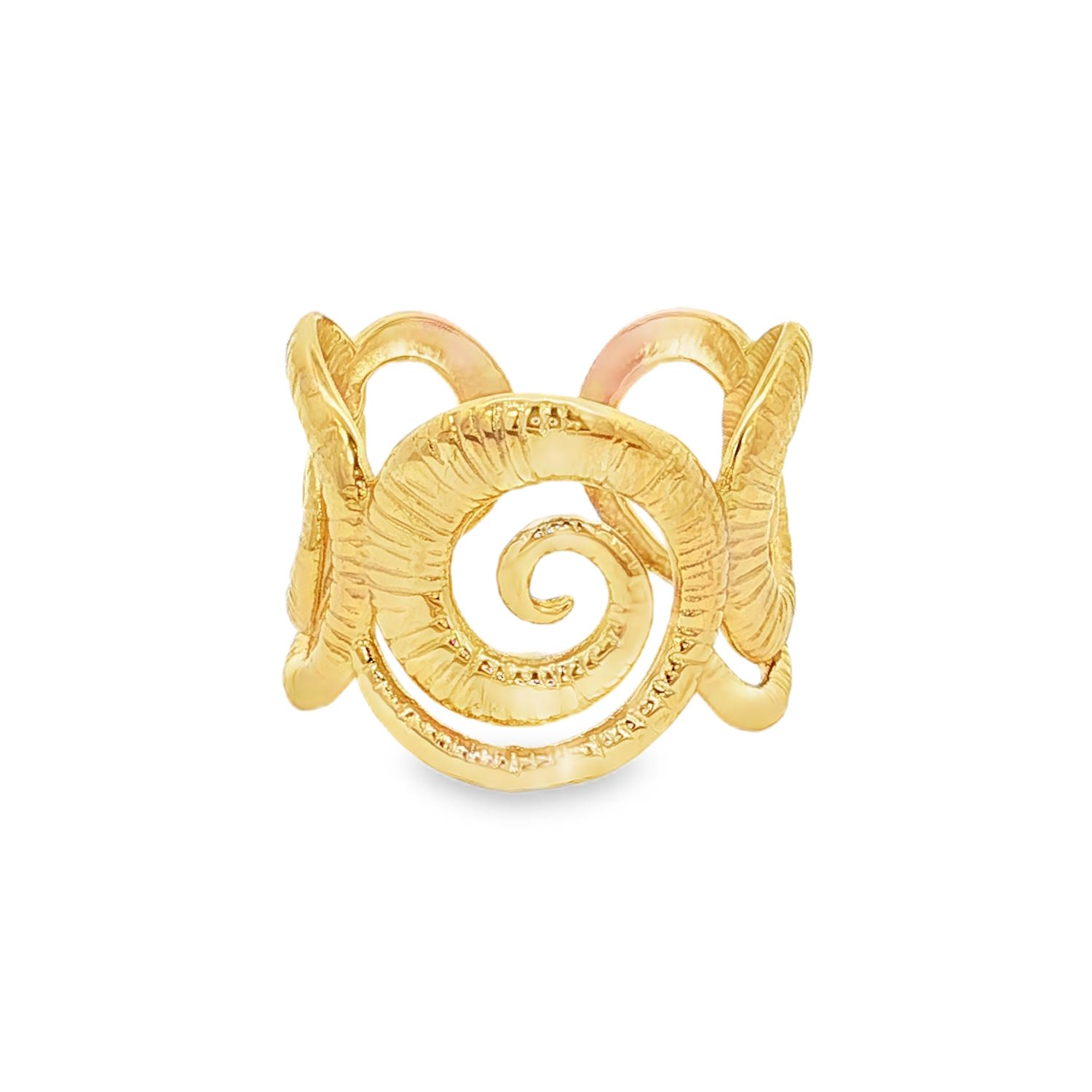 Anneau ouvert en acier doré, arborant un motif en spirale délicat et original.<br/>Cette bague de type bandeau, façonnée dans un or éclatant, offre un design aéré et moderne, parfait pour rehausser votre style avec une touche d'élégance discrète.<br/>Son motif graphique lui confère un caractère unique et raffiné.<br/>Taille ajustable. Adolescent Adulte Femme Fille Indémodable Anneau ouvert en acier doré, arborant un motif en spirale délicat et original.<br/>Cette bague de type bandeau, façonnée dans un or éclatant, offre un design aéré et moderne, parfait pour rehausser votre style avec une touche d'élégance discrète.<br/>Son motif graphique lui confère un caractère unique et raffiné.<br/>Taille ajustable. Adolescent Adulte Femme Fille Indémodable