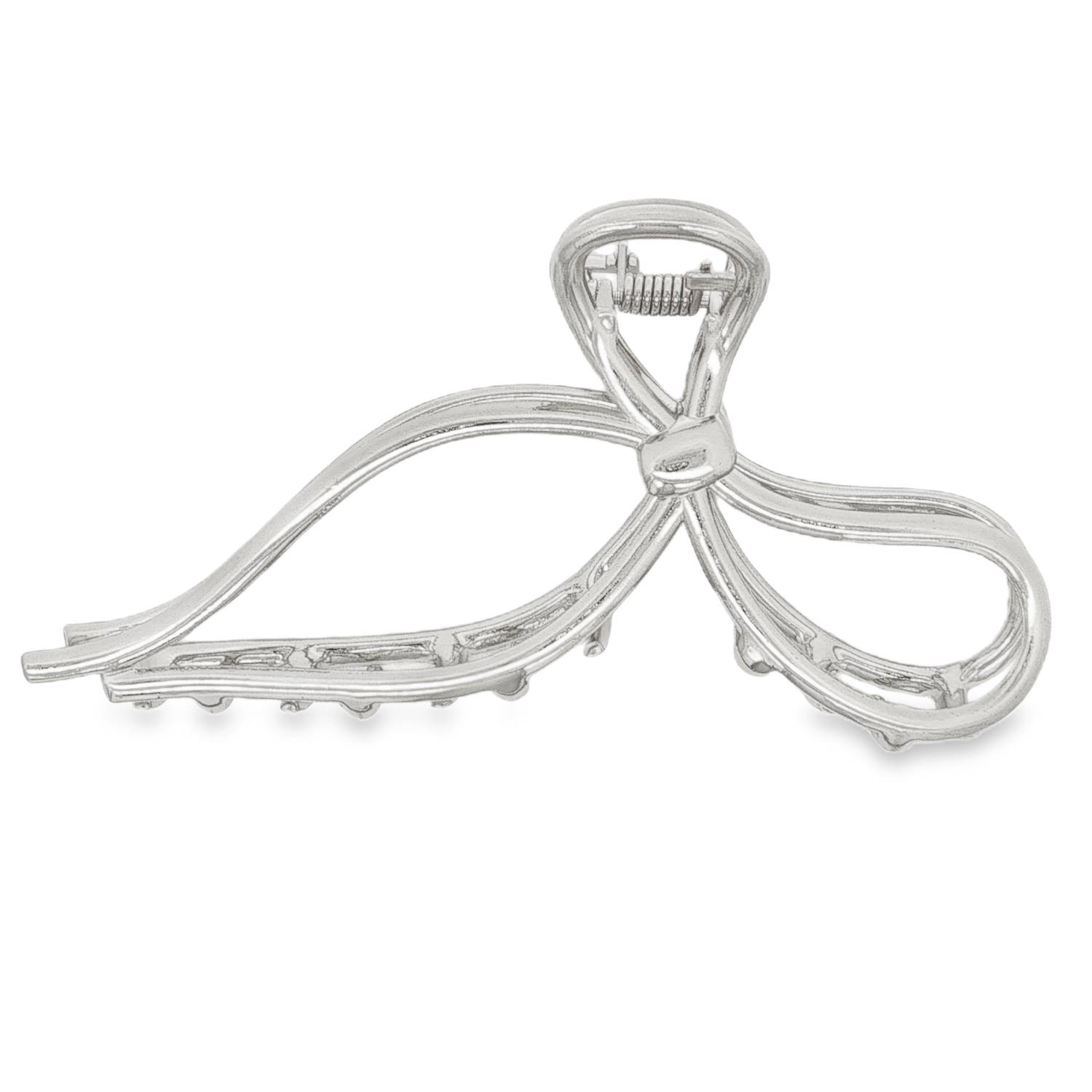 Cette pince à cheveux allie élégance et modernité avec un design minimaliste et raffiné.<br/>La pince arbore une silhouette fluide inspirée d'un nœud stylisé. Ses lignes épurées et entrelacées créent un effet de légèreté et de mouvement, offrant un rendu très aérien.<br/>Conçue dans un métal à l'éclat argenté brillant, elle capte parfaitement la lumière pour apporter une touche de sophistication à n'importe quelle coiffure. Adolescent Adulte Femme Fille Indémodable Cette pince à cheveux allie élégance et modernité avec un design minimaliste et raffiné.<br/>La pince arbore une silhouette fluide inspirée d'un nœud stylisé. Ses lignes épurées et entrelacées créent un effet de légèreté et de mouvement, offrant un rendu très aérien.<br/>Conçue dans un métal à l'éclat argenté brillant, elle capte parfaitement la lumière pour apporter une touche de sophistication à n'importe quelle coiffure. Adolescent Adulte Femme Fille Indémodable