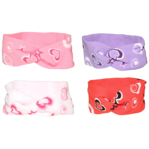 Bandeau pour enfant avec motifs d'étoiles et de cœurs. 4 coloris différents. Vendu à l'unité. Votre préférence en commentaires.