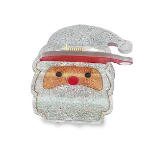 Arborez l'esprit des fêtes avec cette pince crabe à cheveux fantaisie scintillante en forme de Père Noël. Un accessoire festif idéal pour ajouter une touche de magie de Noël à votre tenue ou à votre collection de bijoux originaux.