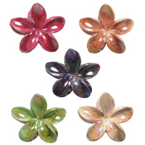 Pince crabe à cheveux en forme de fleur multicolore. 5 modèles différents. Votre préférence en commentaire.