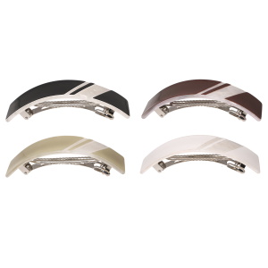 Barrette large de couleur. 4 coloris différents. Vendu à l'unité.