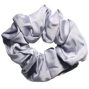 Chouchou élastique pour cheveux en textile satiné de couleur.