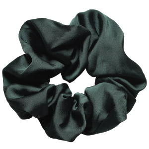 Chouchou élastique pour cheveux en textile satiné de couleur.