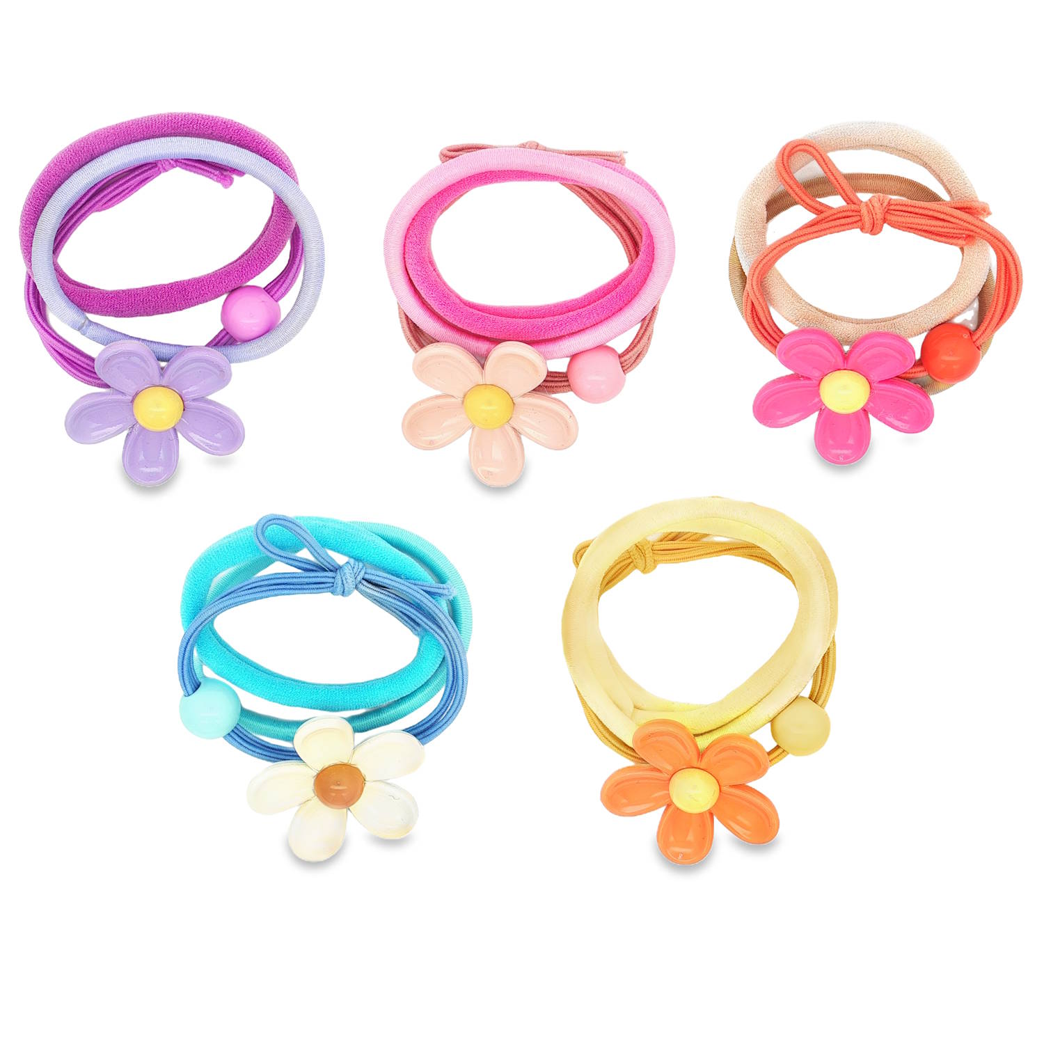 Cet ensemble d'élastiques à cheveux combine praticité et style.<br/>Le motif floral délicat ajoute une touche de fraîcheur et de gaieté à votre coiffure.<br/>Idéal pour un usage quotidien ou pour compléter une tenue estivale décontractée.<br/>5 coloris différents.<br/>Vendu par lot de 3 élastiques. Votre préférence en commentaires. Elastique Lot Adolescent Enfant Femme Fille Fleurs Indémodable Nature Printemps Cet ensemble d'élastiques à cheveux combine praticité et style.<br/>Le motif floral délicat ajoute une touche de fraîcheur et de gaieté à votre coiffure.<br/>Idéal pour un usage quotidien ou pour compléter une tenue estivale décontractée.<br/>5 coloris différents.<br/>Vendu par lot de 3 élastiques. Votre préférence en commentaires. Elastique Lot Adolescent Enfant Femme Fille Fleurs Indémodable Nature Printemps