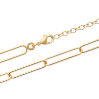 Bracelet en plaqué or jaune 18 carats. Fermoir mousqueton avec 3 cm de rallonge.