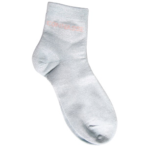 Paire de chaussettes scintillantes avec l'inscription Connasse.