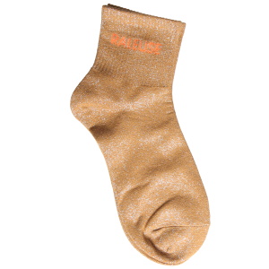 Paire de chaussettes scintillantes avec l'inscription Raleuse.