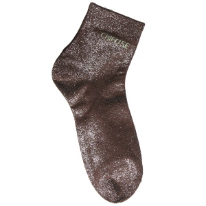 Paire de chaussettes scintillantes avec l'inscription Chieuse.