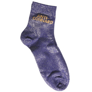 Paire de chaussettes scintillantes avec l'inscription Anti-connard.