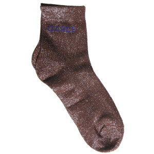 Paire de chaussettes scintillantes avec l'inscription Garce.