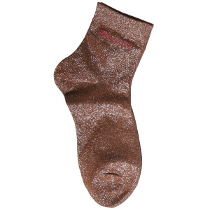 Paire de chaussettes scintillantes avec l'inscription Pipelette.