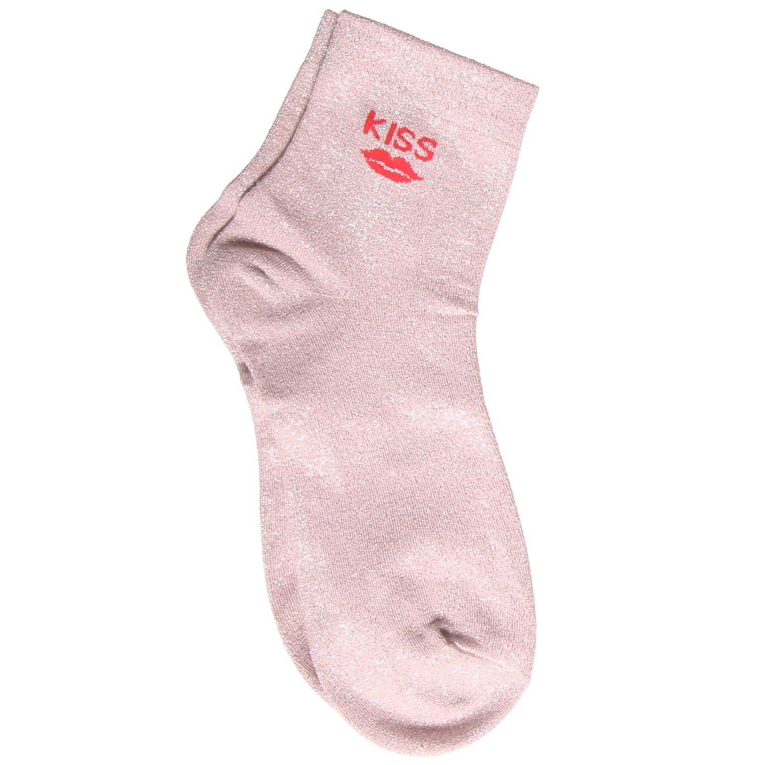 Cette paire de chaussettes se distingue par son style girly et scintillant, parfaite pour ajouter une touche de fantaisie à une tenue décontractée.<br/>La chaussette arbore une teinte vieux rose délicate. Le tissu est entièrement parsemé de fils métallisés (Lurex), ce qui lui donne un aspect brillant et pailleté très marqué.<br/>Sur le côté de la cheville, on retrouve un motif brodé en rouge vif contrastant. Il représente le mot KISS écrit en lettres capitales, surmontant une illustration de lèvres pulpeuses.<br/>70% Polyester 30% Elasthanne.
Lèvres Adolescent Adulte Amour Femme Fille Indémodable Message Cette paire de chaussettes se distingue par son style girly et scintillant, parfaite pour ajouter une touche de fantaisie à une tenue décontractée.<br/>La chaussette arbore une teinte vieux rose délicate. Le tissu est entièrement parsemé de fils métallisés (Lurex), ce qui lui donne un aspect brillant et pailleté très marqué.<br/>Sur le côté de la cheville, on retrouve un motif brodé en rouge vif contrastant. Il représente le mot KISS écrit en lettres capitales, surmontant une illustration de lèvres pulpeuses.<br/>70% Polyester 30% Elasthanne.
Lèvres Adolescent Adulte Amour Femme Fille Indémodable Message