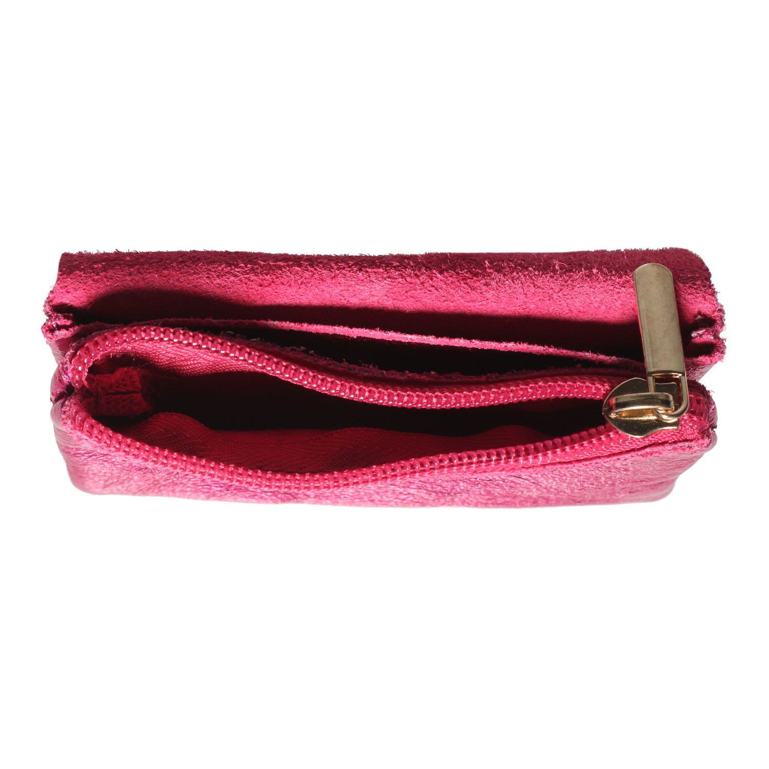 Apportez une touche d'éclat et de pep's à vos accessoires avec ce porte-monnaie compact au fini rose fuchsia métallisé. À la fois audacieux et pratique, il combine un style rétro-chic avec une organisation optimale pour vos essentiels.<br/>Confectionné dans un cuir à l’aspect grainé et brillant, sa texture réfléchit la lumière pour un effet disco très moderne. Adolescent Adulte Enfant Femme Fille Indémodable Apportez une touche d'éclat et de pep's à vos accessoires avec ce porte-monnaie compact au fini rose fuchsia métallisé. À la fois audacieux et pratique, il combine un style rétro-chic avec une organisation optimale pour vos essentiels.<br/>Confectionné dans un cuir à l’aspect grainé et brillant, sa texture réfléchit la lumière pour un effet disco très moderne. Adolescent Adulte Enfant Femme Fille Indémodable